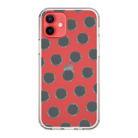 Slim Protection Case［ Original - Favorite Color Polka Dots - Black ］