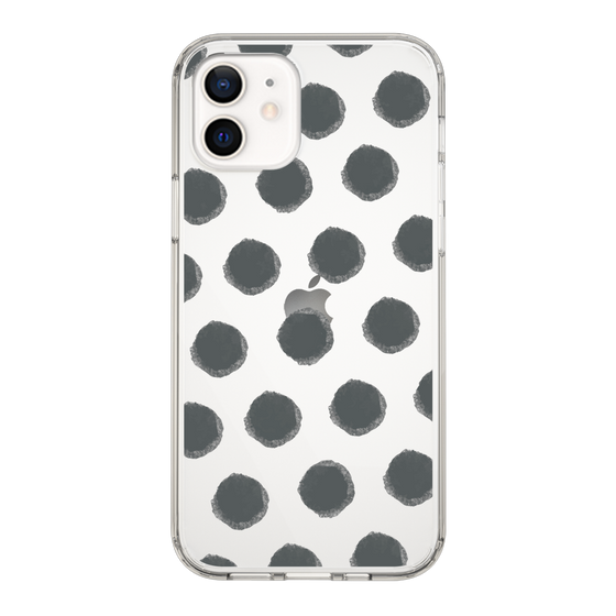 Slim Protection Case［ Original - Favorite Color Polka Dots - Black ］