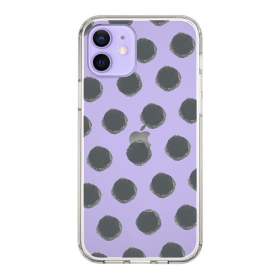 Slim Protection Case［ Original - Favorite Color Polka Dots - Black ］