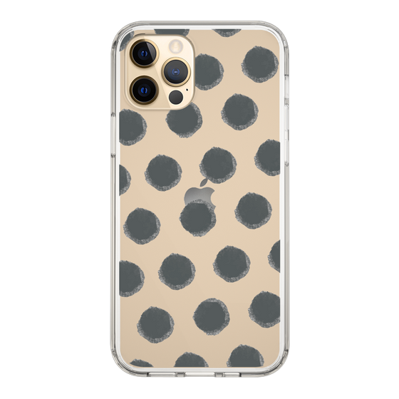 Slim Protection Case［ Original - Favorite Color Polka Dots - Black ］