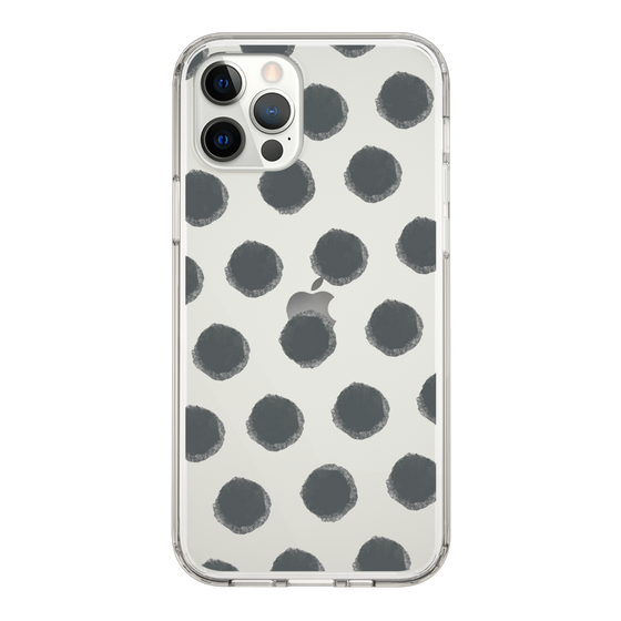 Slim Protection Case［ Original - Favorite Color Polka Dots - Black ］