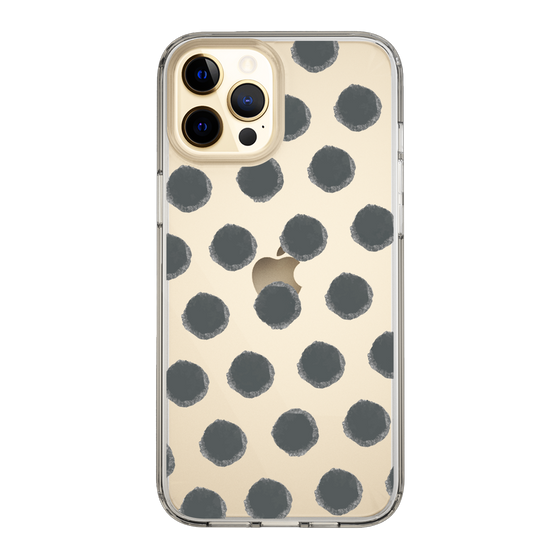 Slim Protection Case［ Original - Favorite Color Polka Dots - Black ］