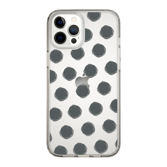 Slim Protection Case［ Original - Favorite Color Polka Dots - Black ］