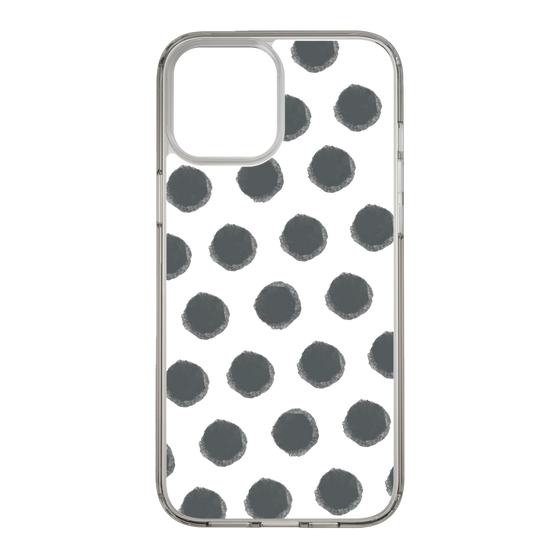 Slim Protection Case［ Original - Favorite Color Polka Dots - Black ］