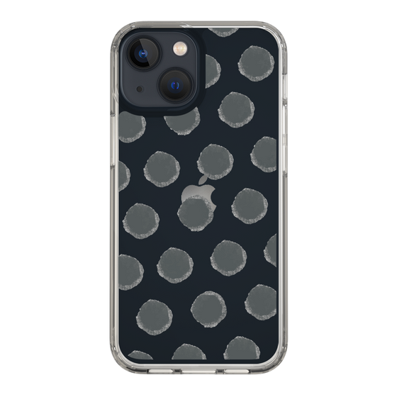Slim Protection Case［ Original - Favorite Color Polka Dots - Black ］