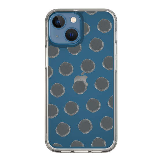 Slim Protection Case［ Original - Favorite Color Polka Dots - Black ］