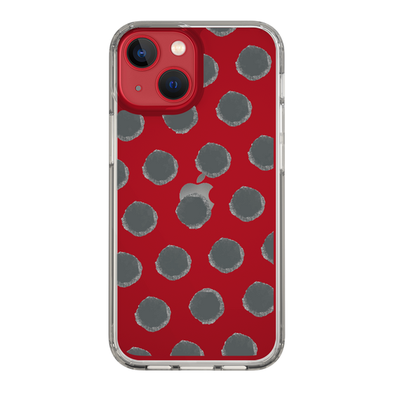 Slim Protection Case［ Original - Favorite Color Polka Dots - Black ］