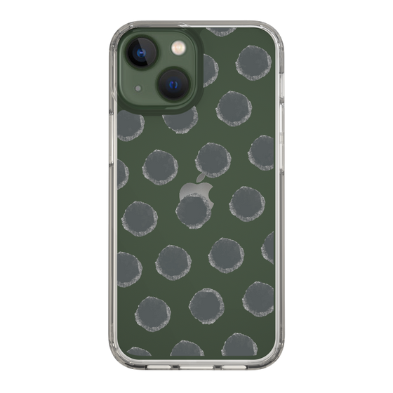 Slim Protection Case［ Original - Favorite Color Polka Dots - Black ］