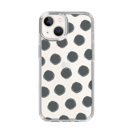 Slim Protection Case［ Original - Favorite Color Polka Dots - Black ］