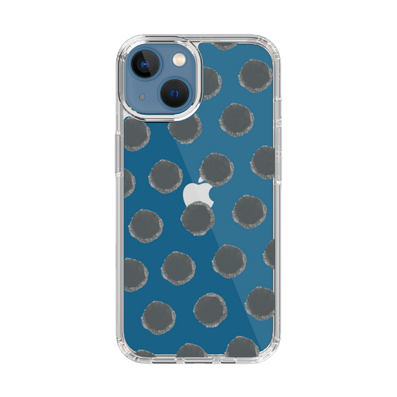 Slim Protection Case［ Original - Favorite Color Polka Dots - Black ］