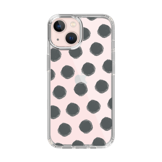 Slim Protection Case［ Original - Favorite Color Polka Dots - Black ］