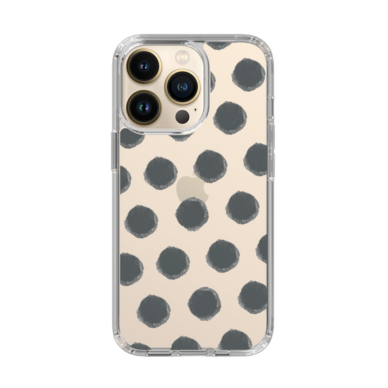Slim Protection Case［ Original - Favorite Color Polka Dots - Black ］