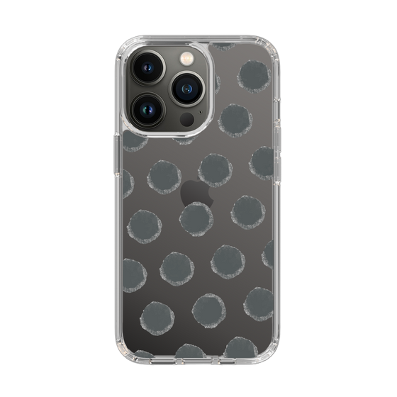 Slim Protection Case［ Original - Favorite Color Polka Dots - Black ］