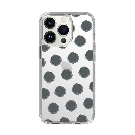 Slim Protection Case［ Original - Favorite Color Polka Dots - Black ］