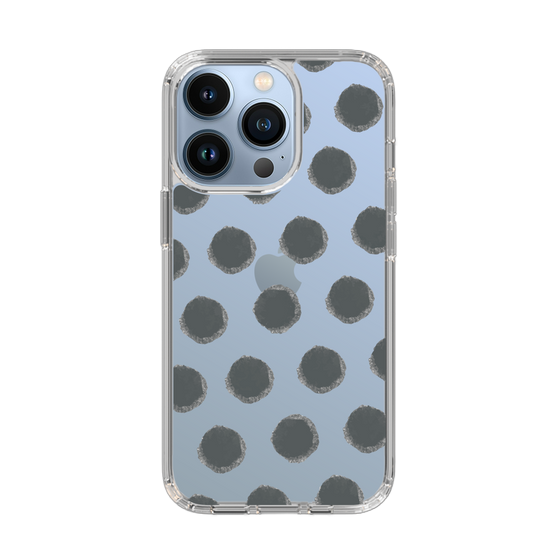 Slim Protection Case［ Original - Favorite Color Polka Dots - Black ］