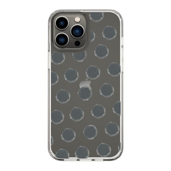 Slim Protection Case［ Original - Favorite Color Polka Dots - Black ］