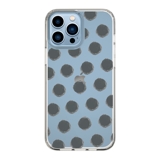 Slim Protection Case［ Original - Favorite Color Polka Dots - Black ］