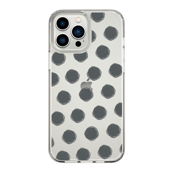 Slim Protection Case［ Original - Favorite Color Polka Dots - Black ］