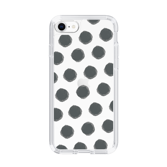 Slim Protection Case［ Original - Favorite Color Polka Dots - Black ］