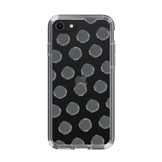 Slim Protection Case［ Original - Favorite Color Polka Dots - Black ］