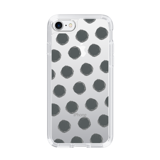 Slim Protection Case［ Original - Favorite Color Polka Dots - Black ］