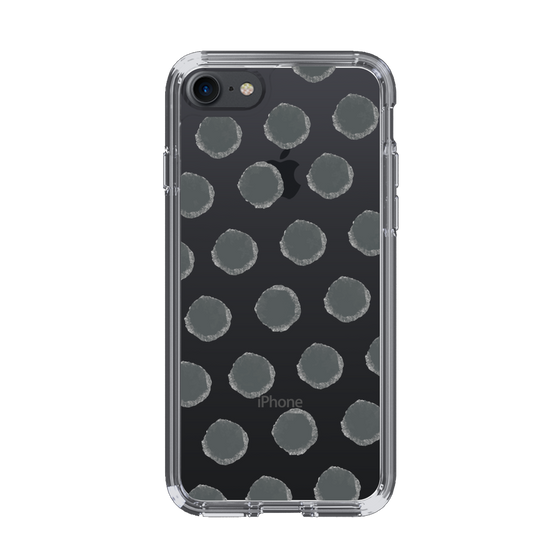 Slim Protection Case［ Original - Favorite Color Polka Dots - Black ］