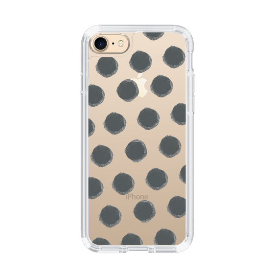 Slim Protection Case［ Original - Favorite Color Polka Dots - Black ］