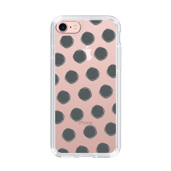 Slim Protection Case［ Original - Favorite Color Polka Dots - Black ］