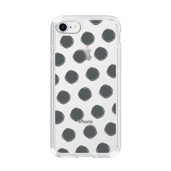 Slim Protection Case［ Original - Favorite Color Polka Dots - Black ］