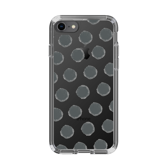 Slim Protection Case［ Original - Favorite Color Polka Dots - Black ］
