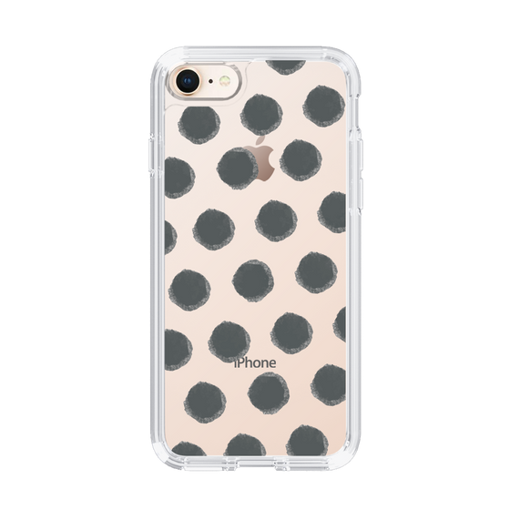 Slim Protection Case［ Original - Favorite Color Polka Dots - Black ］