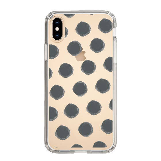 Slim Protection Case［ Original - Favorite Color Polka Dots - Black ］
