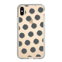 Slim Protection Case［ Original - Favorite Color Polka Dots - Black ］