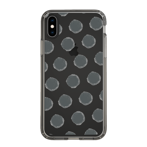Slim Protection Case［ Original - Favorite Color Polka Dots - Black ］