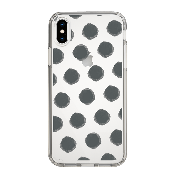 Slim Protection Case［ Original - Favorite Color Polka Dots - Black ］