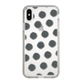 Slim Protection Case［ Original - Favorite Color Polka Dots - Black ］
