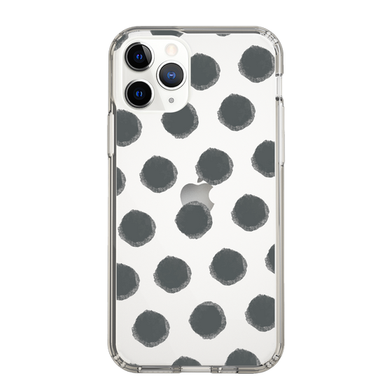 Slim Protection Case［ Original - Favorite Color Polka Dots - Black ］