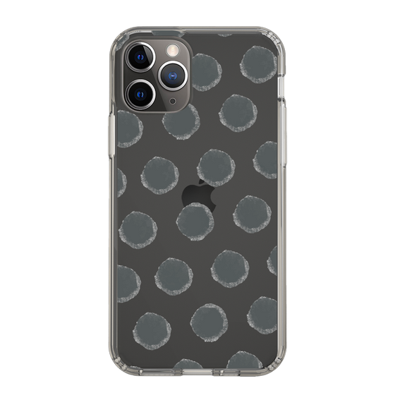 Slim Protection Case［ Original - Favorite Color Polka Dots - Black ］