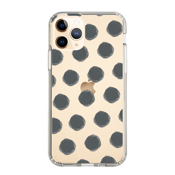 Slim Protection Case［ Original - Favorite Color Polka Dots - Black ］