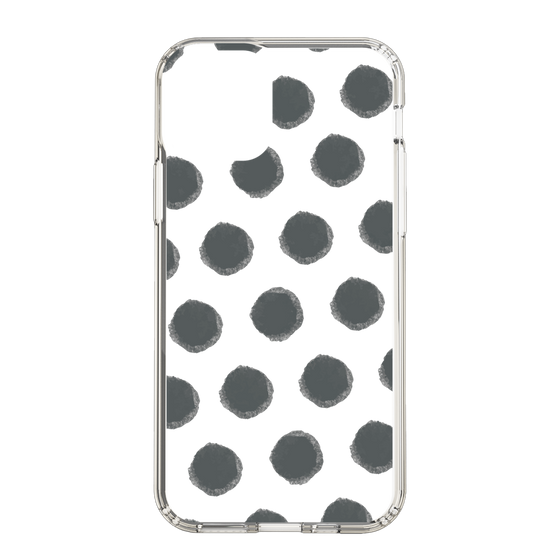 Slim Protection Case［ Original - Favorite Color Polka Dots - Black ］