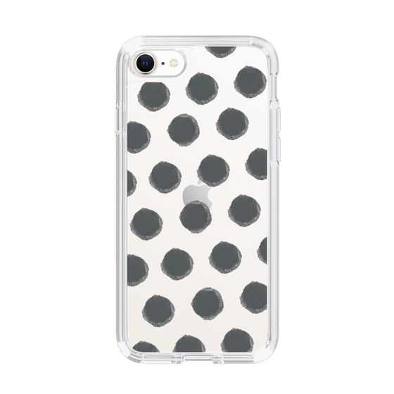 Slim Protection Case［ Original - Favorite Color Polka Dots - Black ］