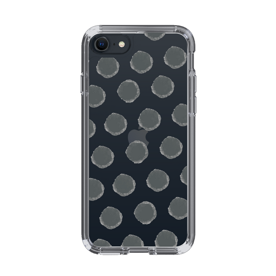 Slim Protection Case［ Original - Favorite Color Polka Dots - Black ］