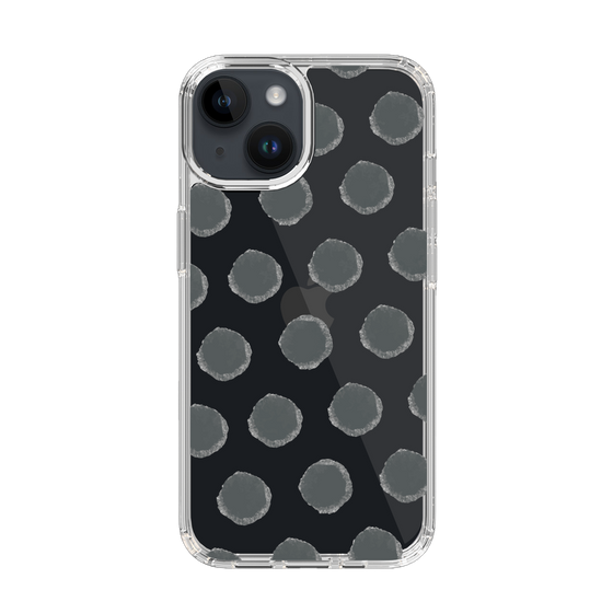Slim Protection Case［ Original - Favorite Color Polka Dots - Black ］