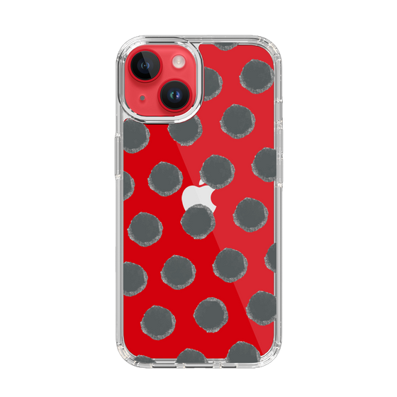 Slim Protection Case［ Original - Favorite Color Polka Dots - Black ］