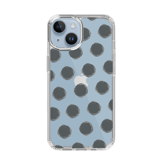 Slim Protection Case［ Original - Favorite Color Polka Dots - Black ］