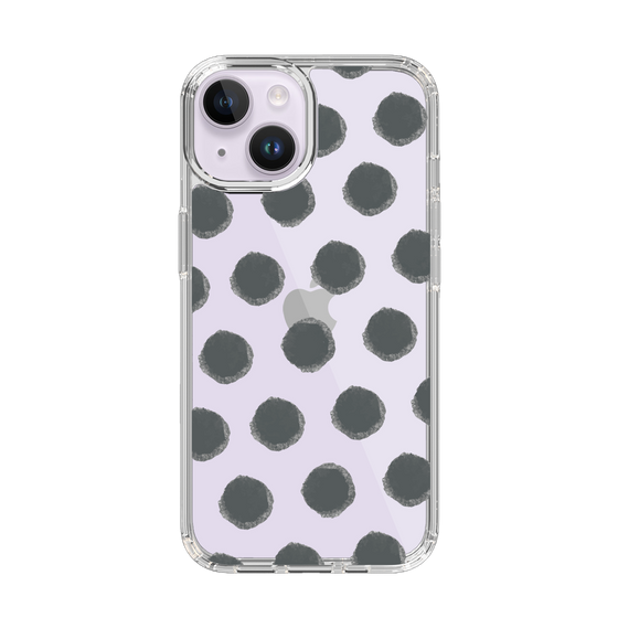 Slim Protection Case［ Original - Favorite Color Polka Dots - Black ］