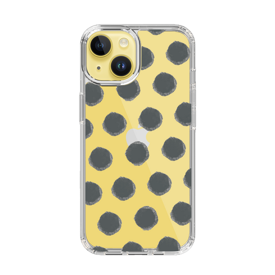 Slim Protection Case［ Original - Favorite Color Polka Dots - Black ］