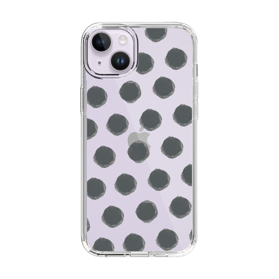 Slim Protection Case［ Original - Favorite Color Polka Dots - Black ］