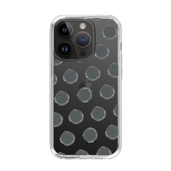 Slim Protection Case［ Original - Favorite Color Polka Dots - Black ］