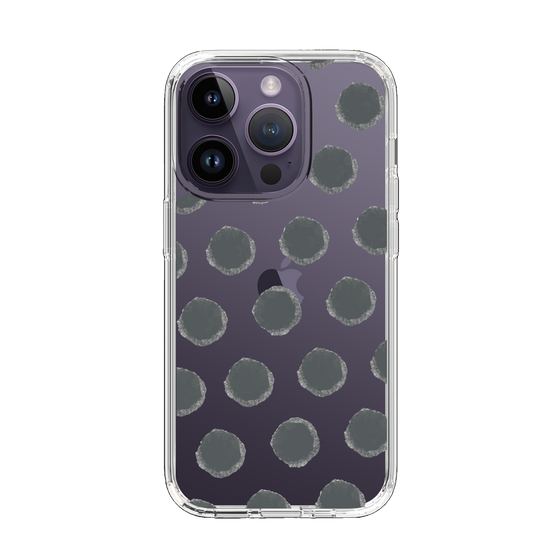 Slim Protection Case［ Original - Favorite Color Polka Dots - Black ］